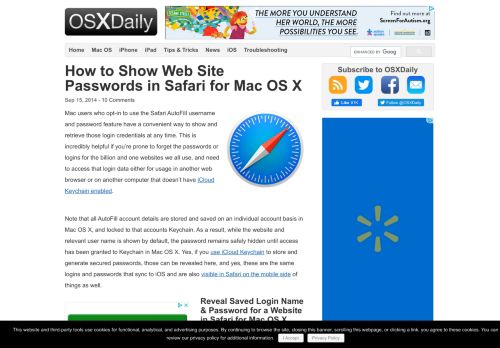 
                            10. How to Show Web Site Passwords in Safari for Mac OS X - OSXDaily