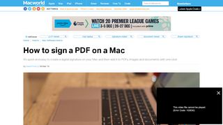 
                            8. How to sign a PDF or other document on Mac - Macworld UK