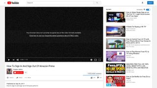 
                            5. How To Sign In And Sign Out Of Amazon Prime - YouTube