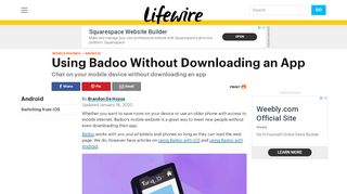 
                            11. How to Sign in and Use Badoo for Mobile Web Without ... - Lifewire