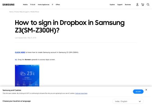 
                            11. How to sign in Dropbox in Samsung Z3(SM-Z300H)? | Samsung ...