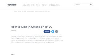 
                            12. How to Sign in Offline on IMVU | Techwalla.com