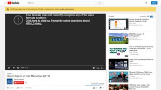 
                            4. How to Sign in on msn Messenger |2019| - YouTube