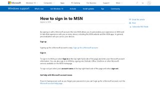 
                            4. How to sign in to MSN - Microsoft Support