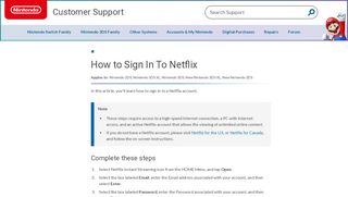 
                            5. How to Sign In To Netflix | Nintendo Support - Nintendo Switch