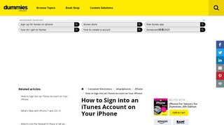 
                            10. How to Sign into an iTunes Account on Your iPhone - dummies