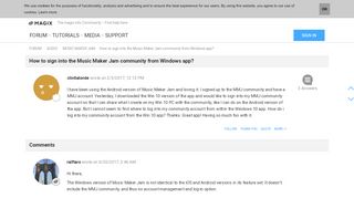 
                            4. How to sign into the Music Maker Jam community from Windows app ...