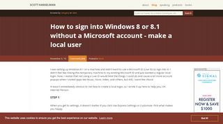 
                            7. How to sign into Windows 8 or 8.1 without a Microsoft account - make ...