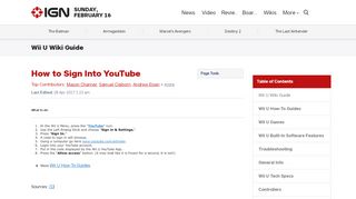 
                            8. How to Sign Into YouTube - Wii U Wiki Guide - IGN