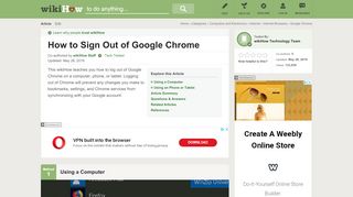 
                            13. How to Sign Out of a Google Account in Chrome - wikiHow