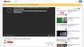 
                            6. How to Sign Out of GMAIL App on Android Phone - YouTube