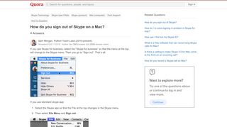 
                            12. How to sign out of Skype on a Mac - Quora