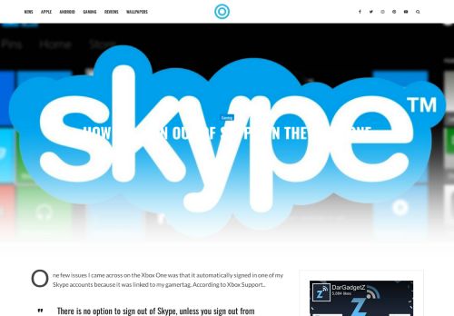 
                            6. How To: Sign Out of Skype on The Xbox One - DarGadgetZ