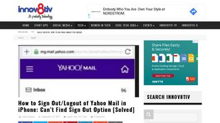 
                            7. How to Sign Out/Logout of Yahoo Mail in iPhone: Can't Find Sign Out ...