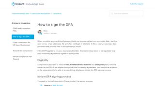 
                            5. How to sign the DPA – Tresorit Knowledge Base
