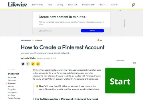 
                            6. How to Sign Up and Create a Pinterest Account - Lifewire
