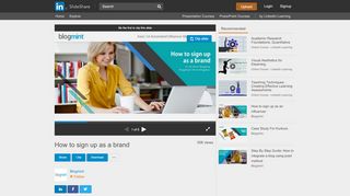 
                            7. How to sign up as a brand Blogmint - SlideShare