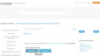 
                            9. How to Sign Up as an Instructor – Centro de Ayuda - Schoology ...