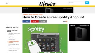 
                            10. How to Sign up For a Free Spotify Account - Lifewire