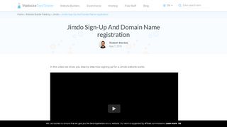 
                            12. How to sign-up for a Jimdo website and pick a domain name