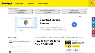 
                            5. How to Sign Up for a NOOK Account - dummies