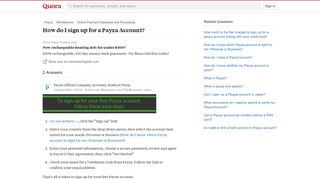 
                            9. How to sign up for a Payza Account - Quora