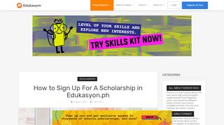 
                            7. How to Sign Up For A Scholarship in Edukasyon.ph | Edukasyon.ph