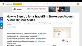 
                            12. How to Sign Up for a TradeKing Brokerage Account: A Step-by-Step ...