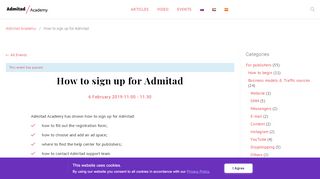 
                            5. How to sign up for Admitad — Admitad Academy
