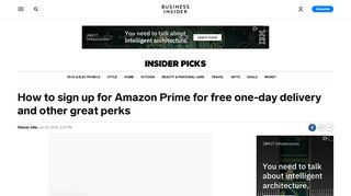 
                            13. How to sign up for Amazon Prime to get free two-day shipping and ...