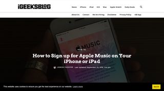 
                            6. How to Sign up for Apple Music on Your iPhone or iPad