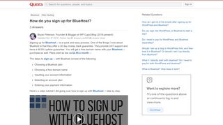 
                            10. How to sign up for BlueHost - Quora