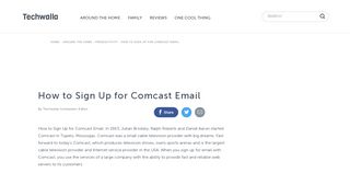 
                            6. How to Sign Up for Comcast Email | Techwalla.com