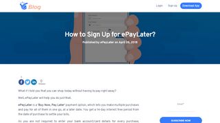 
                            3. How to Sign Up for ePayLater? | ePayLater Blog