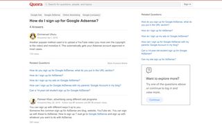 
                            10. How to sign up for Google Adsense - Quora