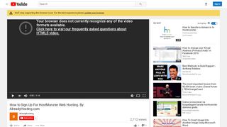 
                            6. How to Sign Up For HostMonster Web Hosting. By: AlreadyHosting ...