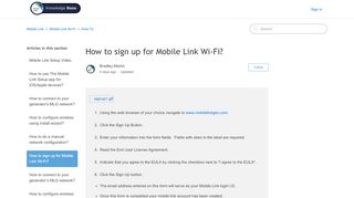 
                            4. How-To: Sign Up for Mobile Link Wi-Fi – Mobile Link
