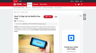 
                            11. How To Sign Up for Netflix Free Trial - Ccm.net