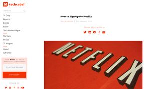 
                            12. How to Sign Up for Netflix | TechCabal