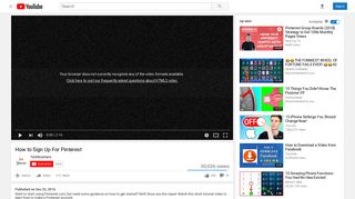 
                            6. How to Sign Up For Pinterest - YouTube