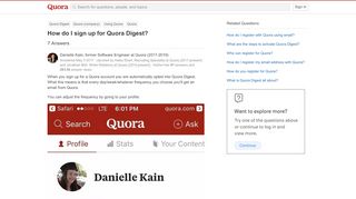 
                            1. How to sign up for Quora Digest - Quora