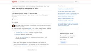 
                            8. How to sign up for Spotify in India - Quora