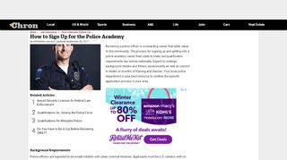 
                            3. How to Sign Up for the Police Academy | Chron.com