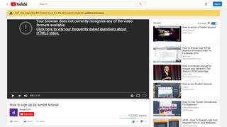 
                            3. How to sign up for tumblr tutorial - YouTube