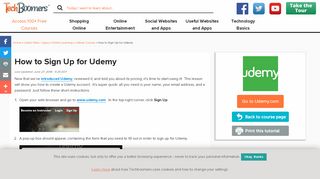 
                            9. How to Sign Up for Udemy to Take Online Learning Courses