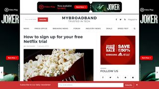 
                            10. How to sign up for your free Netflix trial - MyBroadband