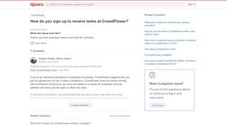 
                            7. How to sign up to receive tasks at CrowdFlower - Quora