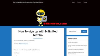 
                            6. How to sign up with bnlimited bitrobo – BNLimited Bitrobo ...