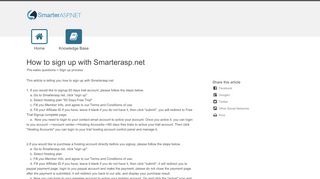 
                            12. How to sign up with Smarterasp.net - SmarterASP.net