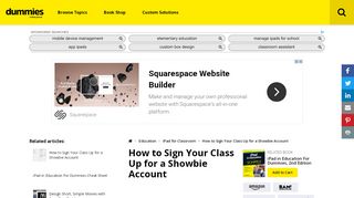 
                            10. How to Sign Your Class Up for a Showbie Account - dummies